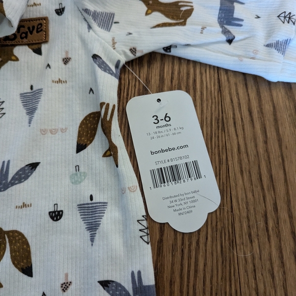 Bonbebe Layette Set, Brave Wolf, Baby Boy 3-6months - Picture 2 of 5